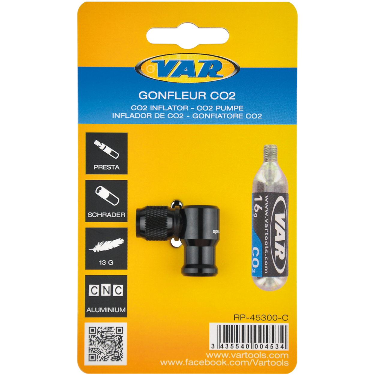 VAR | CO2 cartridge adaptor - carded