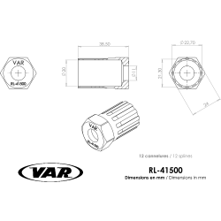 VAR | Démonte roue-libre allongé Falcon