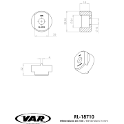VAR | 2 notch freewheel remover for single speed freewheel - moped