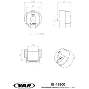 VAR | Démonte roue-libre 2 ergots Cyclo, Régina 4/5/6 vitesses axe plein
