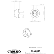 VAR | Démonte roue-libre 4 ergots BMX ACS FAT 16/22 dents