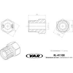VAR | Démonte roue-libre à cannelures Shimano Tiger Falcon