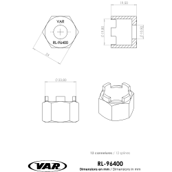 VAR | 4 notch freewheel remover for Suntour