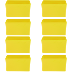 Jeu de 8 godets jaunes