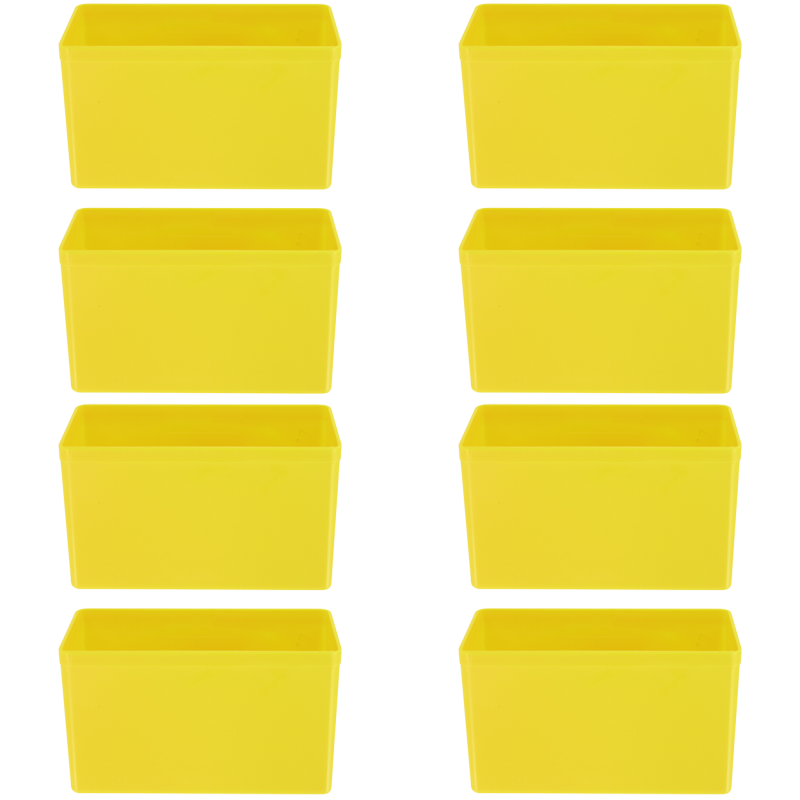 Jeu de 8 godets jaunes