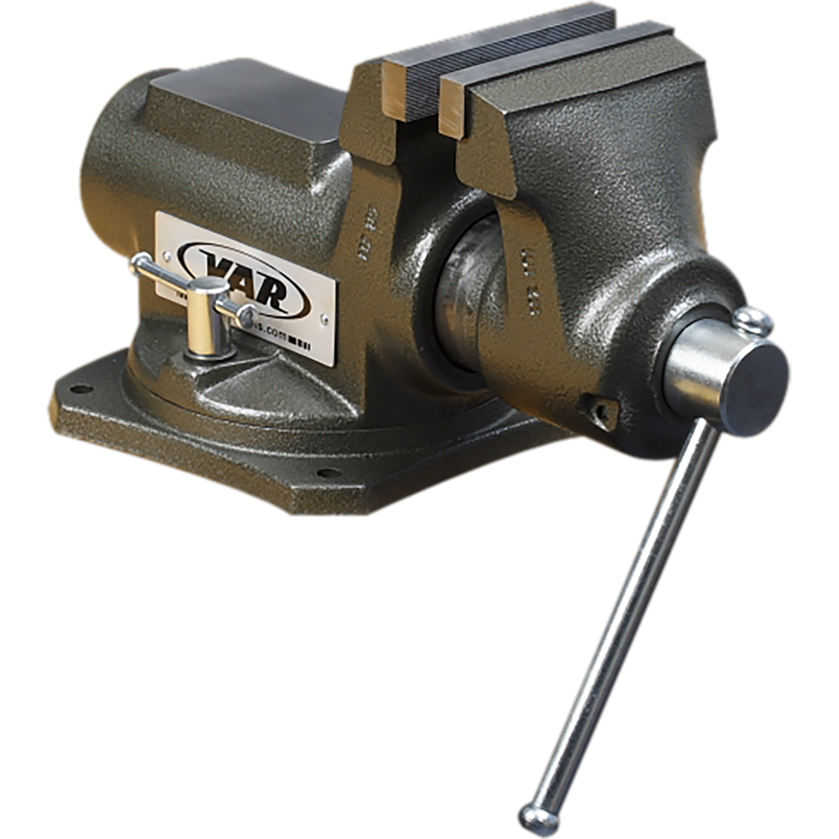 Professional bench vise w/ swivelling base - 100mm