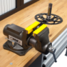 Etau pro - base tournante largeur 100 mm