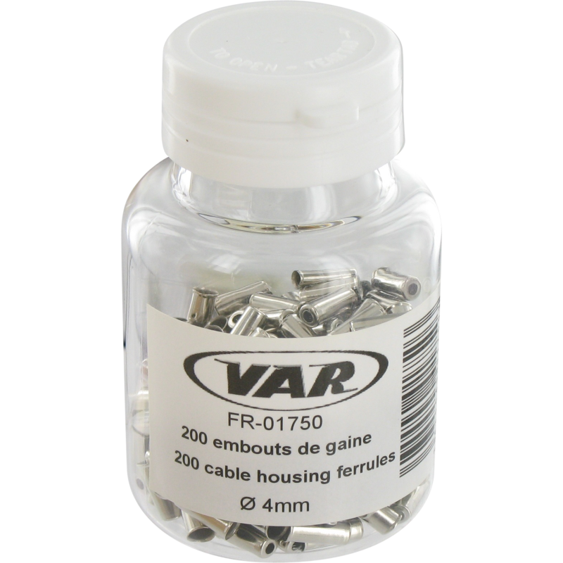 Flacon 200 embouts de gaine Ø 4mm