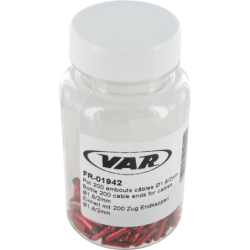 Flacon 200 embouts câbles aluminium - rouge