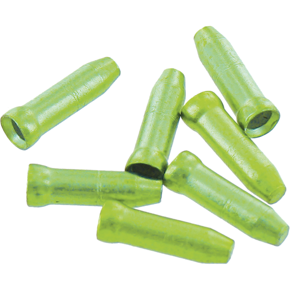 Bottle 200 cable ends for cables - green