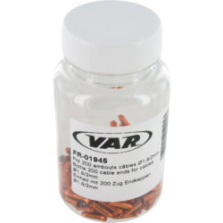 Flacon 200 embouts câbles aluminium - orange