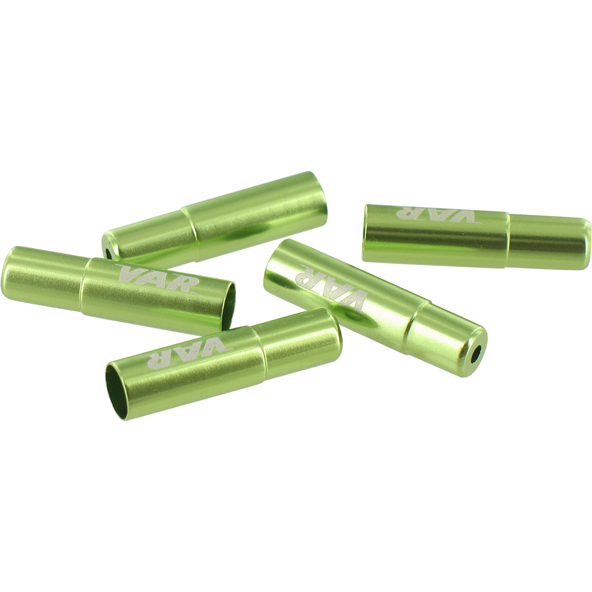 Flacon 100 embouts gaine Ø 5 mm aluminium - vert