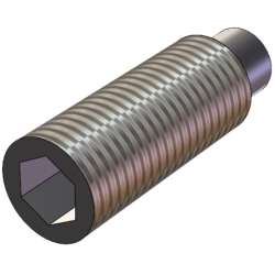 M5 x 15mm ISO 4028 steel screw