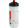 600ml white water bottle - black & red