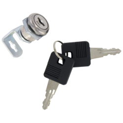 Barillet et 2 clés pour meubles à tiroirs - 1/2 TOUR