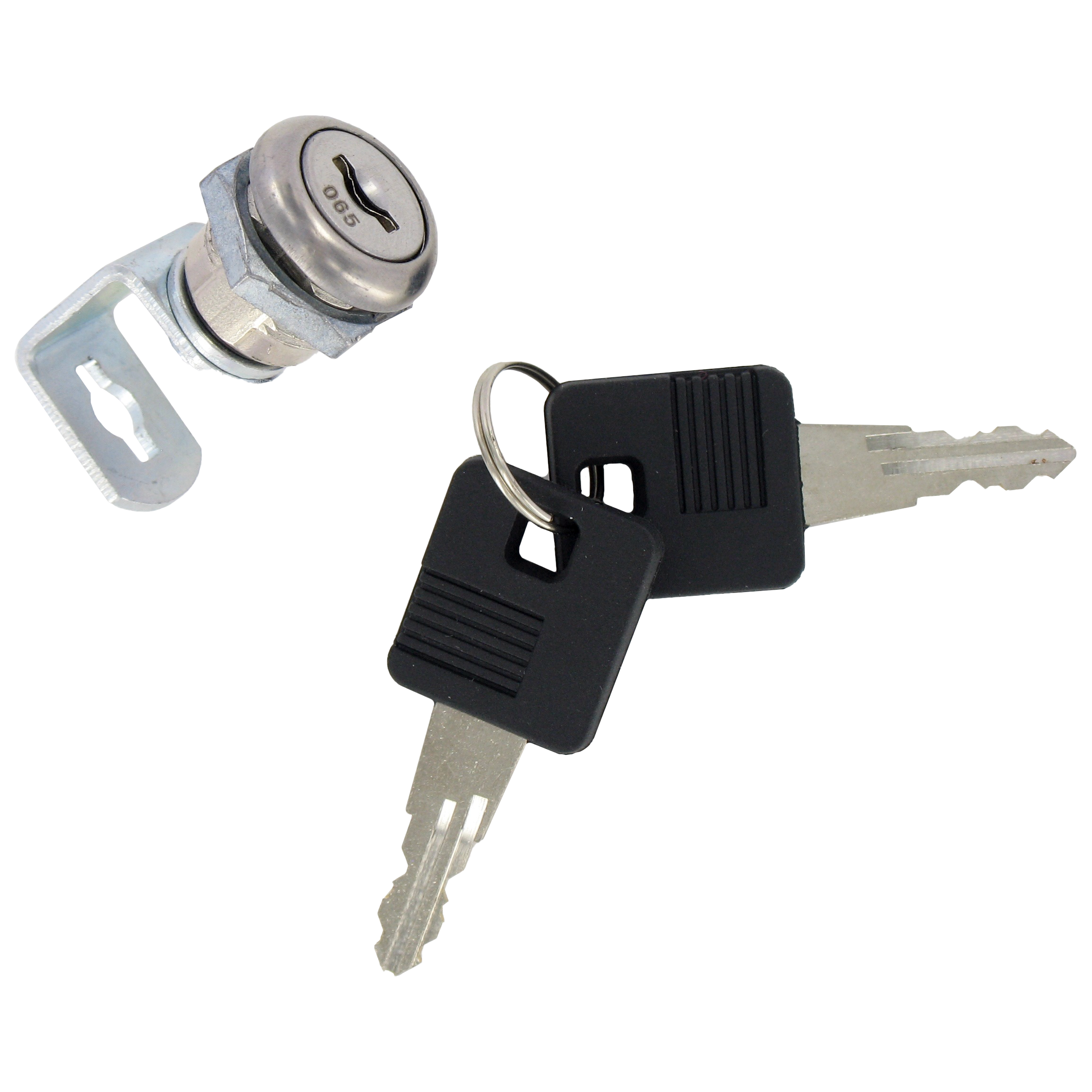 Cylinder and 2 keys for  drawer cabinets - 1/2 turn