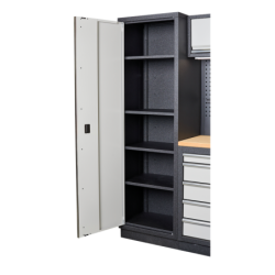 Tall cabinet with 4 shelves - GREY SERIES SALE