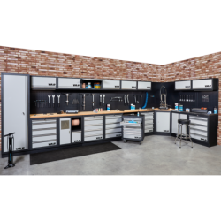 Tall cabinet with 4 shelves - GREY SERIES SALE