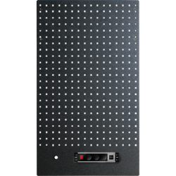 Tool panel 61cm with multi-plug power stripe - black granite painting
