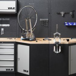 Corner tool panel - black granite painting