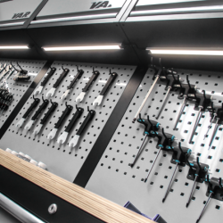 Double-sided panel connector - grey painting