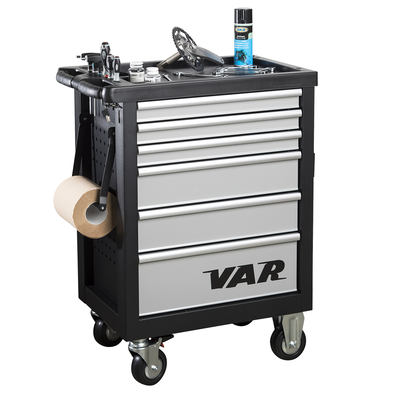 Servante d'atelier 6 tiroirs - Edition noire - DESTOCKAGE