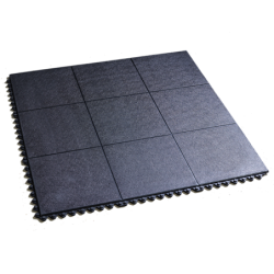 Anti-fatigue floor mat 915x915x16mm - black