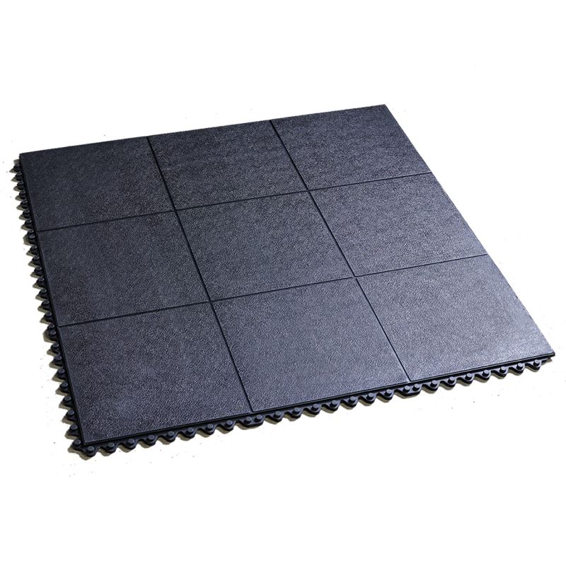 Anti-fatigue floor mat 915x915x16mm - black