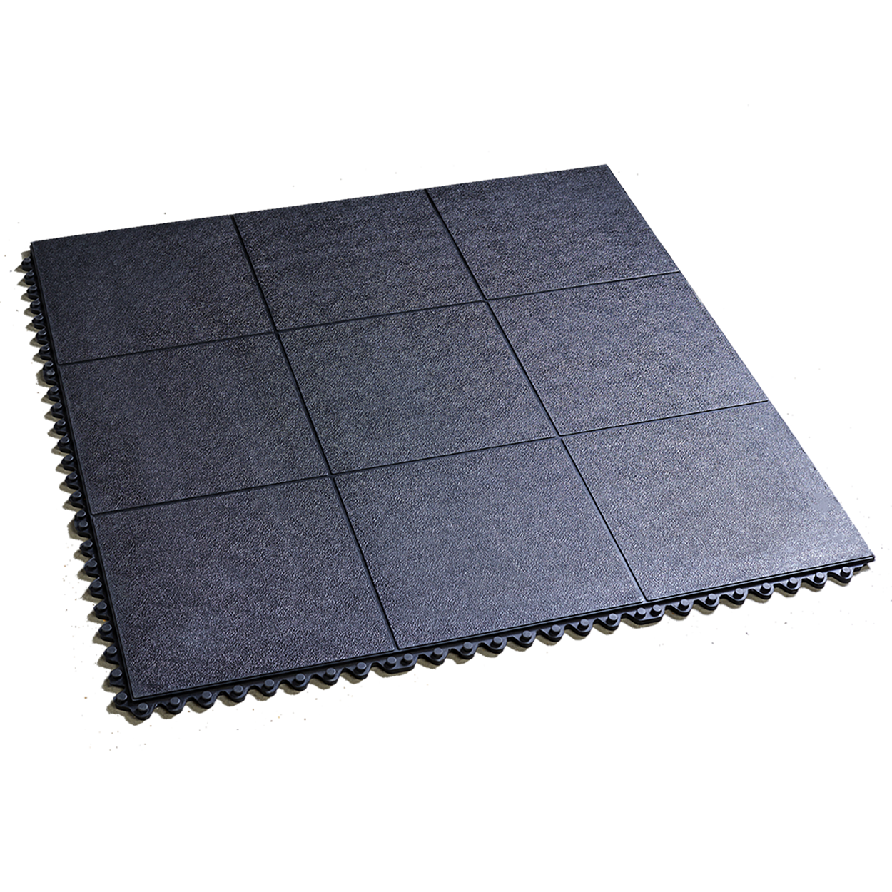 Anti-fatigue floor mat 915x915x16mm - black