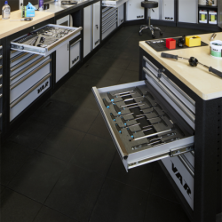 Anti-fatigue floor mat 915x915x16mm - black