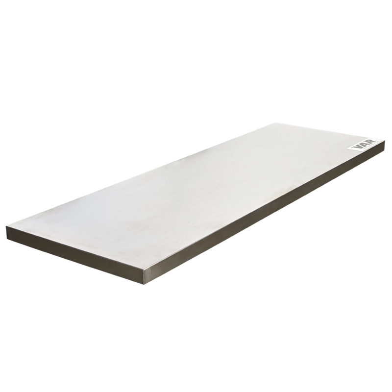 Plateau inox pour 2 éléments - longueur 136 cm